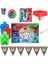 Pijamaske Pijamaskeliler Doğum Günü Parti Seti Pj Masks Süsleme Parti Malzemeleri HDTS107 50X70 cm Branda Baskı 8 Kişilik Tabak Bardak Peçete Çatal 1