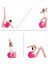 Pembe Pilates Topu - Pompa Hediyeli 65 cm Yoga Topu Spor Salonu Denge Topu Dayanıklı Fitness Top 2