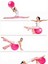 Pembe Pilates Topu - Pompa Hediyeli 65 cm Yoga Topu Spor Salonu Denge Topu Dayanıklı Fitness Top 3
