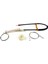 BMW 5 Serisi E39 04/1999-2004 4/5 Kapı Makyajlı Kasa 51358252429 İçin Arka Sol Cam Kriko Tamir Seti 4