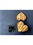 Zeytin Ağacı Kalp Formlu Bardak Altlığı Seti 1