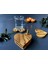 Zeytin Ağacı Kalp Formlu Bardak Altlığı Seti 2