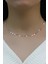 Rose Gümüş Pullu 40 cm Choker Kolye 6940 2