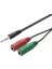 4745 3.5mm Kulaklık Mikrofon Ayırıcı Çoklayıcı Switch Splitter 2