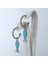 Zirkon Taşlı Turkuaz Mineli Balık Halka Küpe KP001R-0541-M1-T1-R 1