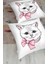 Sevimli Kedi Desenli Dijital Baskılı Modern Hayvan Yer Minderi 2