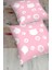 Pembe Zeminli Kedi Suretli Modern Hayvan Yer Minderi 2