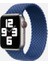 Apple Watch Uyumlu 42 mm Krd32 Sağlam Hasır Örgü Large Kordon Mavi 1
