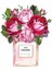 Chanel Pembe Çiçekli Parfüm Şişesi Tablo 46 x 58 cm 1