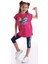 Unicorn Çantalı Kız Çocuk T-shirt Takım 1