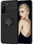 Samsung Galaxy S21 Uyumlu Kılıf Autofocus Shockprof Ravel Yüzüklü Standlı Slikon Kapak Siyah 1