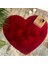 Yumuşak Yıkanabilir Kalp Şekilli Kırmızı Post Halı 1