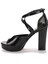 Ayka Trend 3210-2058 Rugan Abiye 11 cm Platform Topuk Kadın Sandalet Ayakkabı
