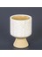 Motifli Yuvarlak Beton Saksı 12X19 cm 1