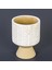 Motifli Yuvarlak Beton Saksı 12X19 cm 2