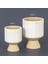 Motifli Yuvarlak Beton Saksı 12X19 cm 3