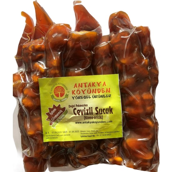ANTAKYA KÖYÜNDEN YÖRESEL ÜRÜNLER Cevizli Sucuk 500 gr Fiyatı