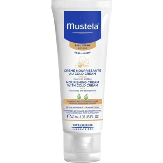 Mustela Cold Cream Içeren Besleyici Yüz Kremi 40 ml