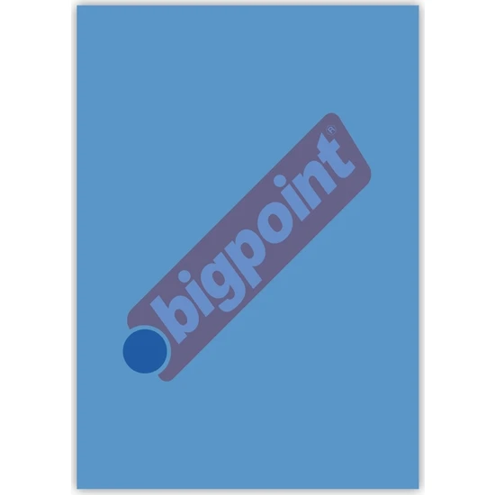 Bigpoint Cilt Kapağı A4 Şeffaf Mavi 100'Lü Bp68835t