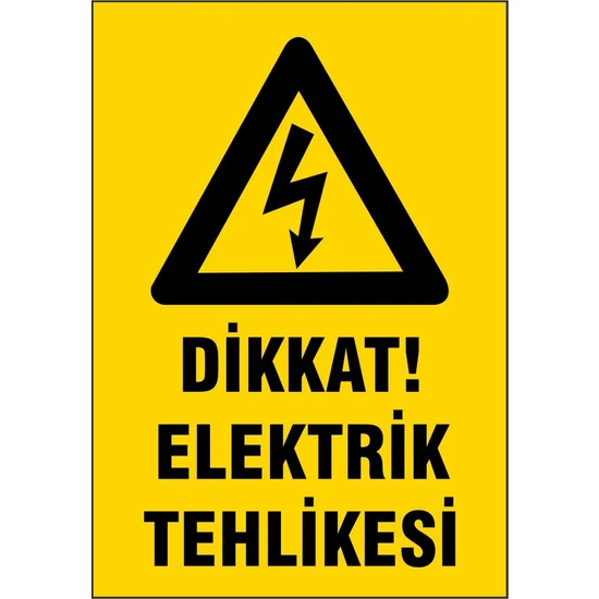 Gündoğdu 5 Adet Elektrik Tehlikesi Uyarı Ikaz Levhası