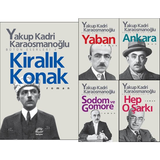 Yakup Kadri Karaosmanoğlu 5 Kitap Set (Kiralık Konak, Yaban, Ankara, Sodom ve Gomore, Hep O Şarkı)
