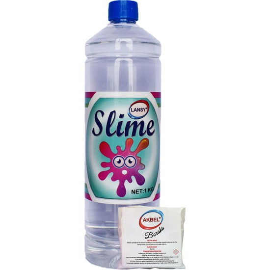 Lansy zıp zıp slime boyasız şeffaf 1 kg + boraks Fiyatı