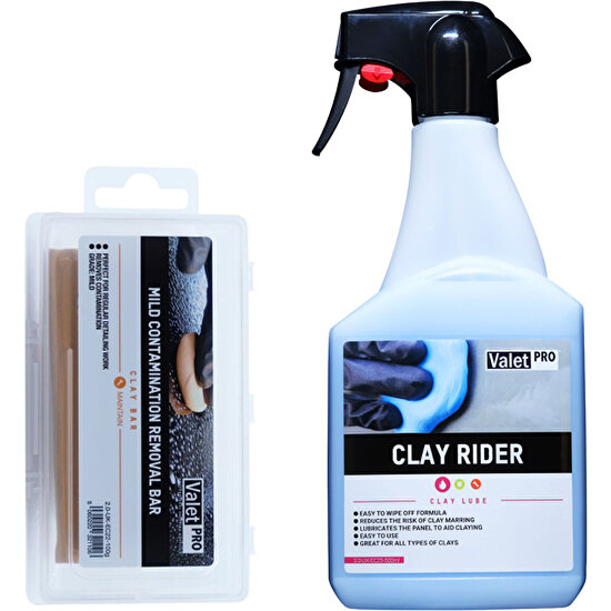 Valet Pro Clay Rider Kil Kaydırıcı ve Turuncu Kil Set