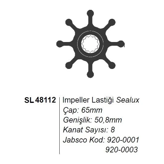 Sealux Impeller Lastiği (JB-920-0001)
