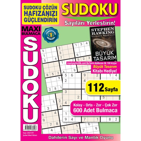 Maxi Bulmaca Sudoku 2021 01 Kitab Ve Fiyat Hepsiburada
