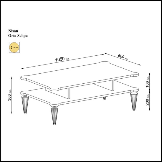 Doktor Mobilya Nisan Orta SehpaAytaşı Altın Fiyatı