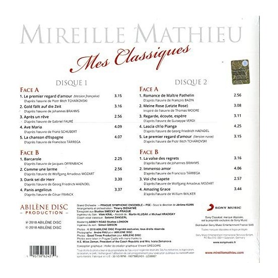 Mireille Mathieu/mes Classiques 2 Lp - Plak Fiyatı