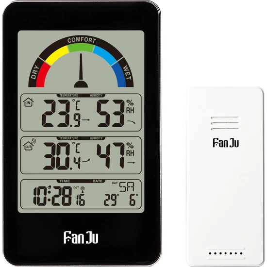 Fanju FJ3356 Dijital Higrotermograf Sıcaklık ve Nem (Yurt Dışından)