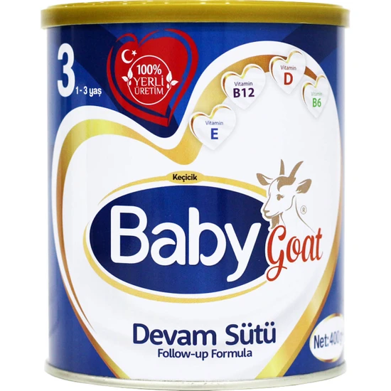 Baby Goat 3 Keçi Sütü Bazlı Bebek Sütü 400g