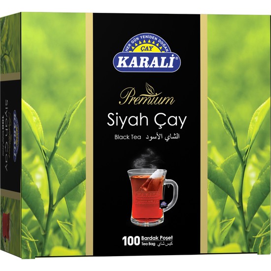 Karali Premium Bardak Poşet Siyah Çay 100'lü