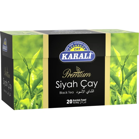 Karali Premium Bardak Poşet Siyah Çay 20'li