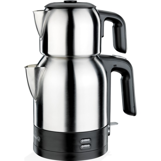 Korkmaz Demkolik Satin/Siyah Elektrikli Çaydanlık 1.8 lt A359-06