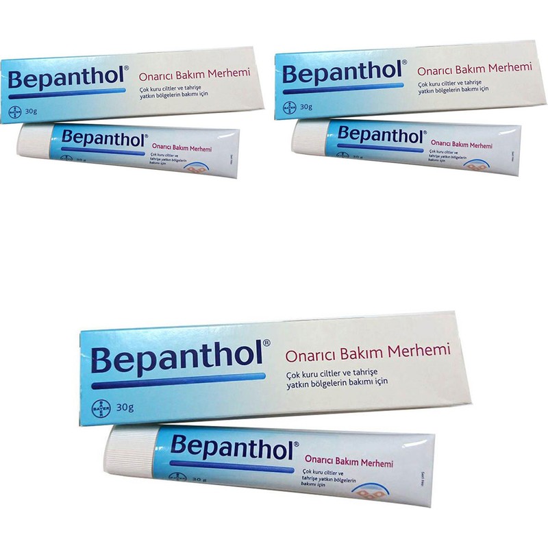 Bepanthol Onarıcı Bakım Merhemi 30 gr x 3 Adet