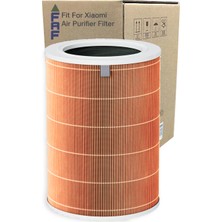 Faf  Model 4 True Hepa 14 Eko Filtre Xiaomi Smart Air Purifier Hava Temizleyici 4 Model: AC-M16-SC Uyumlu Özel Seri High Efficiency Filtre Turuncu Ölçü: Ø20XH29 cm