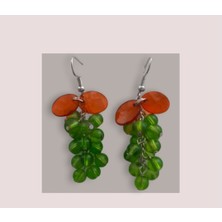 Crystal Atelier Üzüm Salkımı Sallantılı Küpe