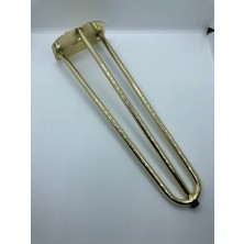 Karakoç Metal,3 Mil 32 cm Gold Kaplama,sehpa,puf ,mobilya Ayağı ( 2 Adet)