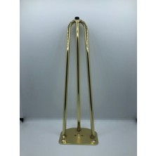 Karakoç Metal,3 Mil 32 cm Gold Kaplama,sehpa,puf ,mobilya Ayağı ( 2 Adet)