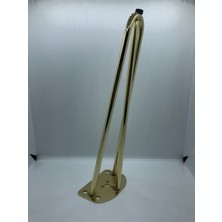 Karakoç Metal,3 Mil 32 cm Gold Kaplama,sehpa,puf ,mobilya Ayağı ( 2 Adet)