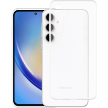 Kzy Samsung Galaxy A35 Kapak 1mm Süper Silikon Şeffaf Kılıf