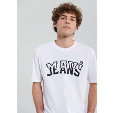 Mavi Jeans Baskılı Beyaz Tişört 0612008-620
