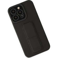 Newface Iphone 14 Pro Max Kılıf Mega Standlı Silikon - Siyah 300099