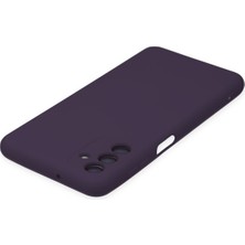 Newface Samsung Galaxy A04S Kılıf Nano Içi Kadife  Silikon - Mor 300099