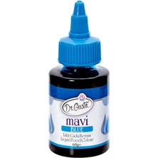 Dr. Gusto 60 gr Su Bazlı Mavi Likit Gıda Boyası El Yapımı Ürünler İçin İdeal