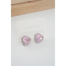 By Zeyna Aksesuar Kadın Vip Seri Özel Tasarım Baget Zirkon Taşlı Küpe Seti