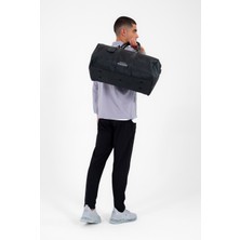 Escetic Siyah Kadın Erkek Unisex Omuz Askılı Su Geçirmez Spor Çanta Valiz C5006