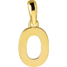 goldkupe 14 Ayar Sıfır Rakamı Altın Kolye Ucu 0,61 gr